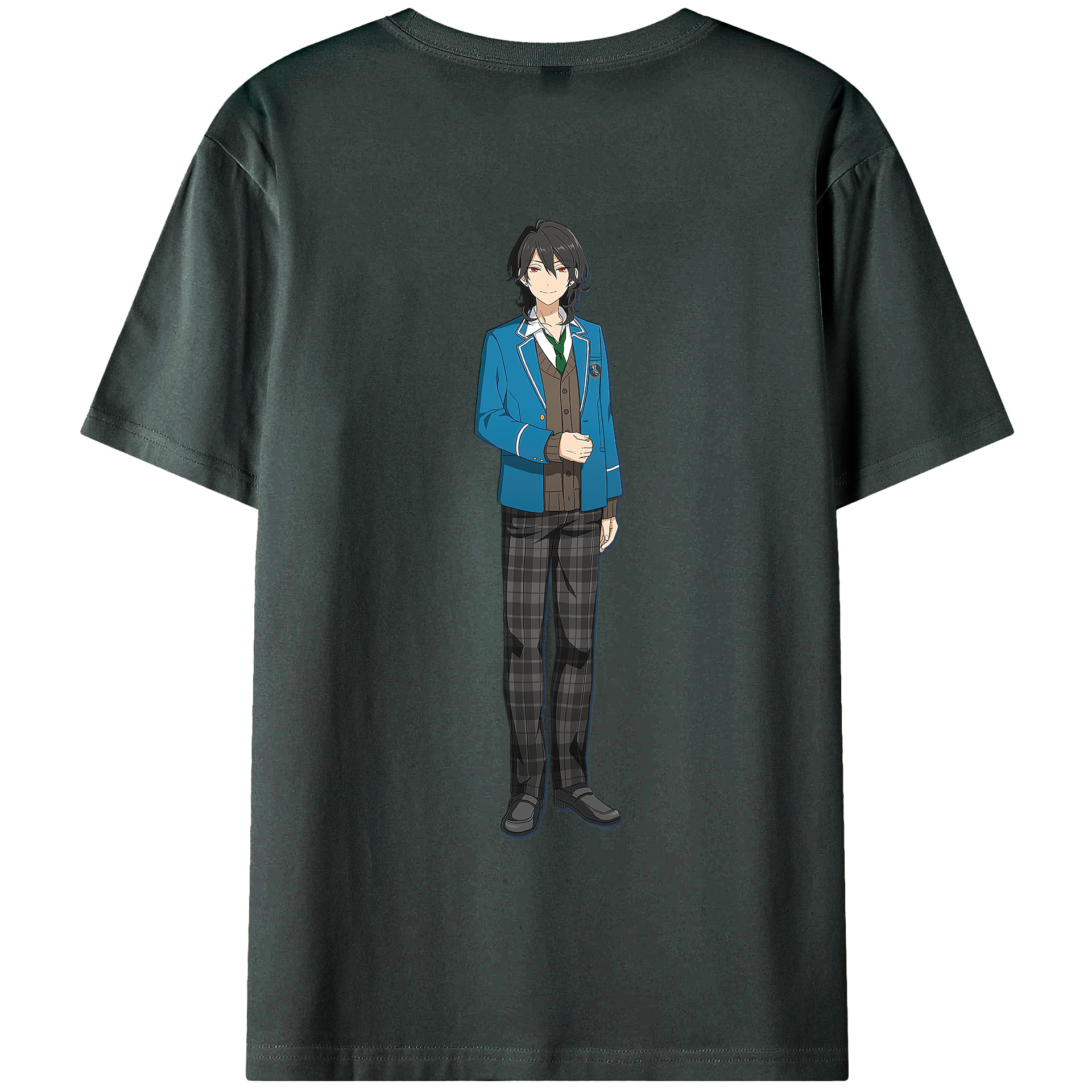 （画像用） あんさんぶるスターズ! Ensemble Stars 綿100％ メンズ半袖Tシャツ（バックプリント） 通気性